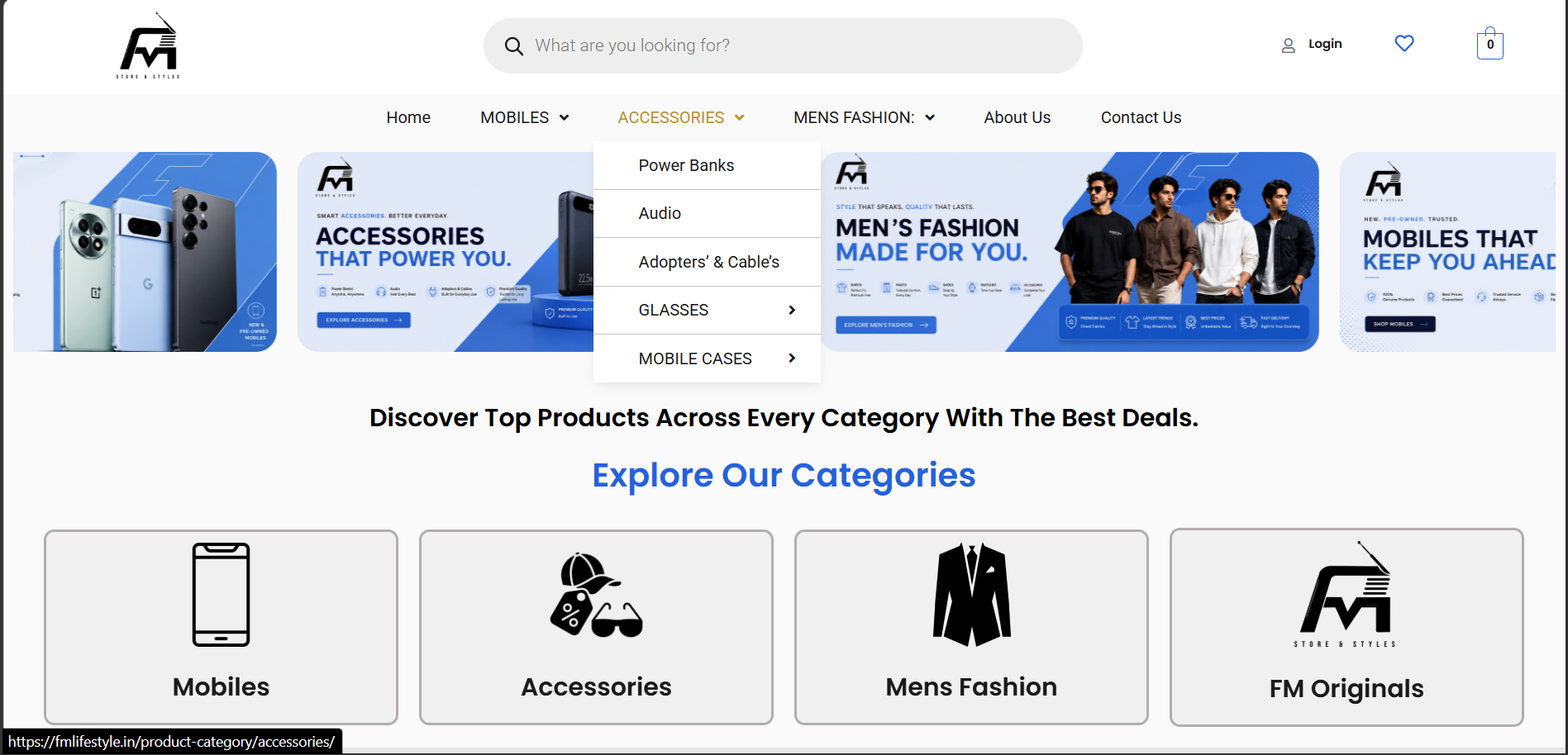 FM Styles E-Commerce Website