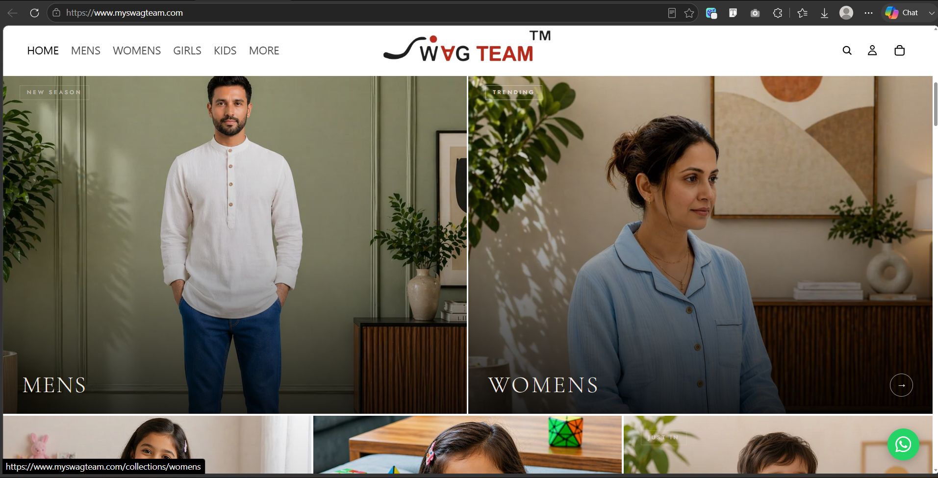 SWAG E-Commerce Website